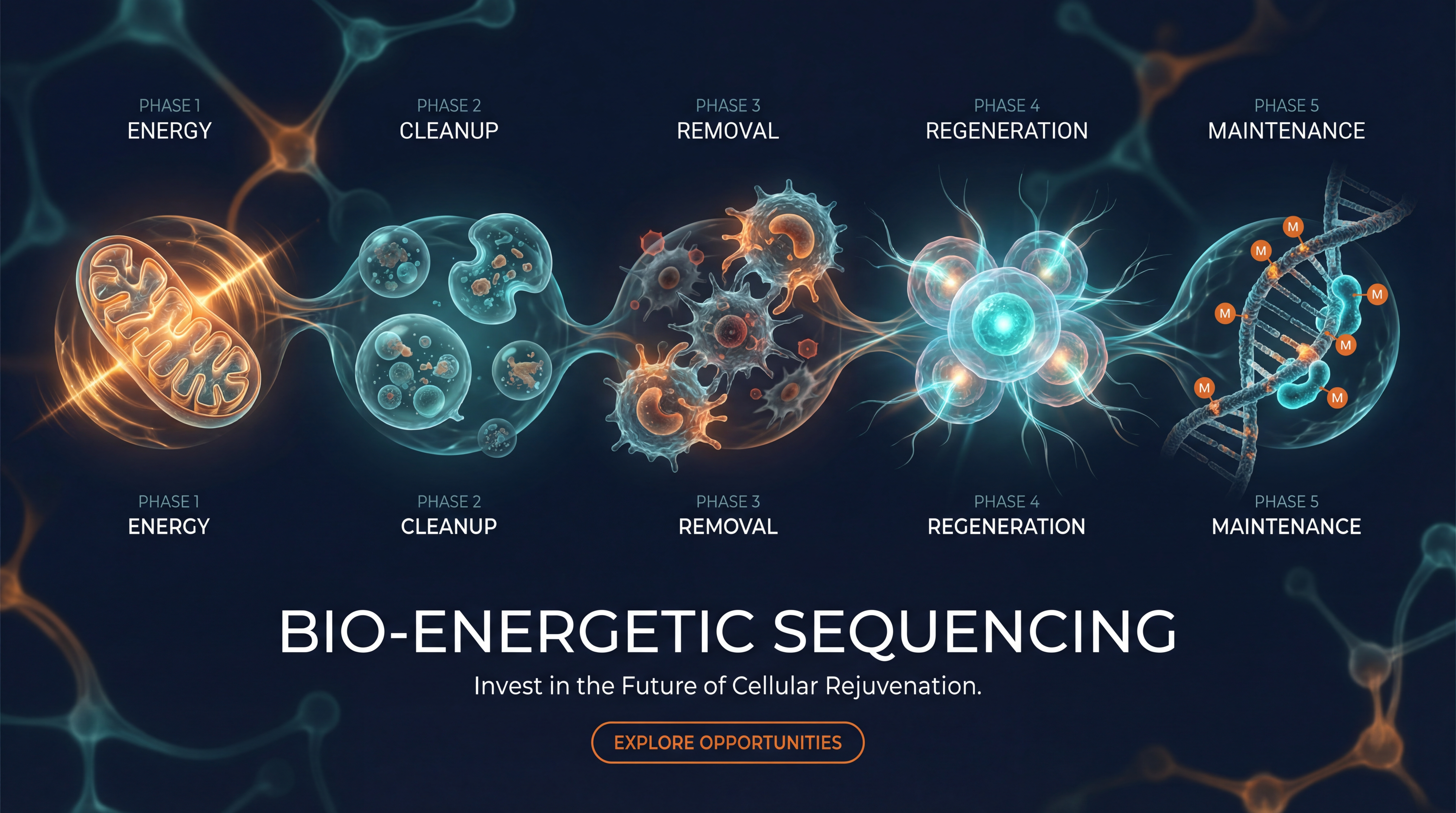 Bio-Energetic Sequencing - 5 Phases of Cellular Rejuvenation